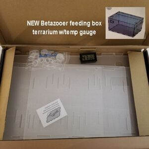 New LG Betazooer Feeding/terrarium box w/temp gauge
